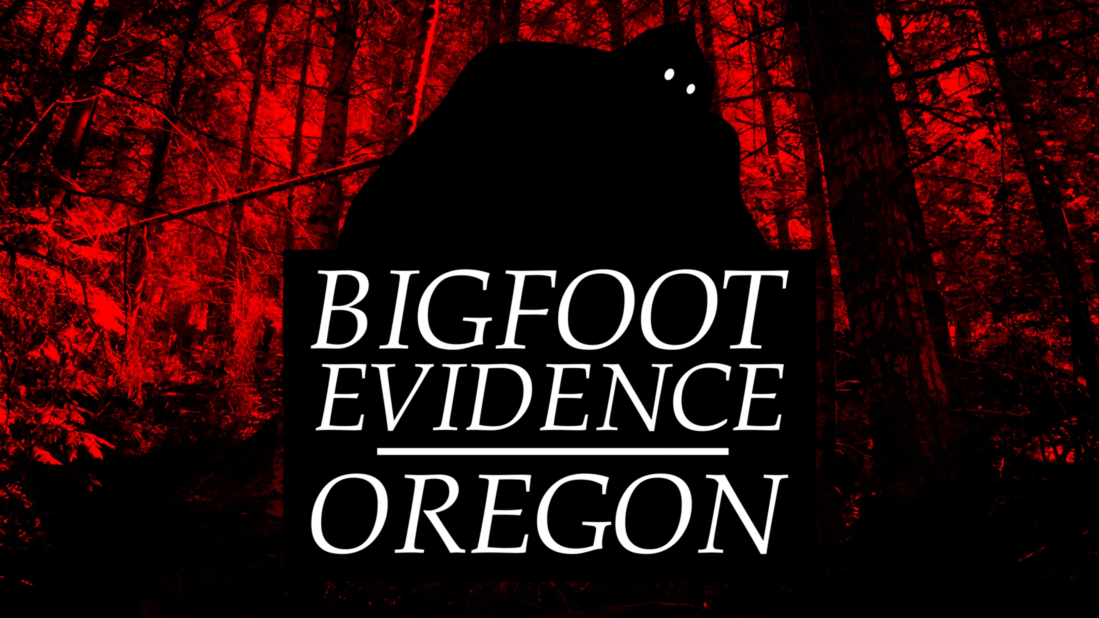 Bigfoot Evidence Oregon poster